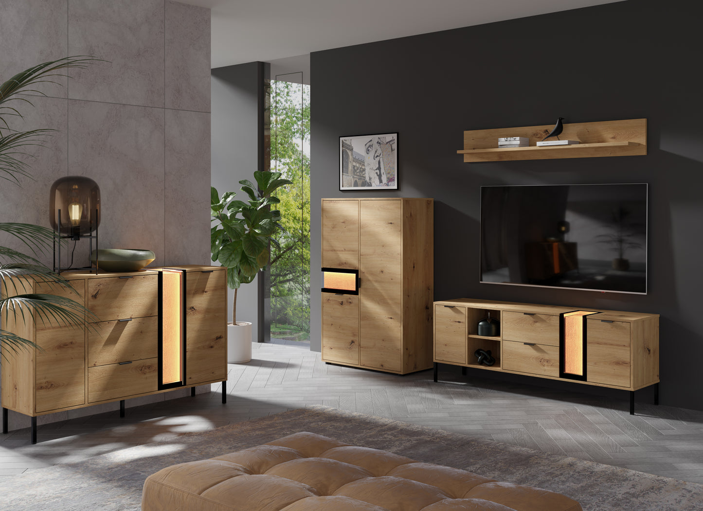 Evolution Low Glass Display Cabinet 89/137/37 - EV2a