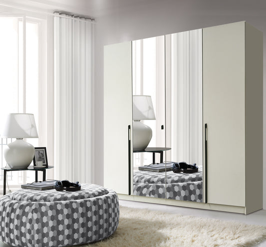 Denver 4 Door Mirrored Wardrobe 200/215/60 - DEN2-20