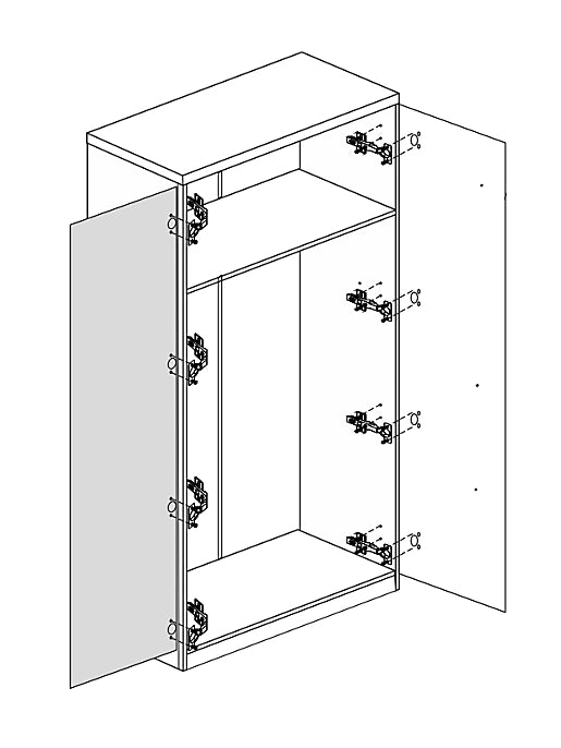 Roma Wardrobe 90/194/53 - ROM1